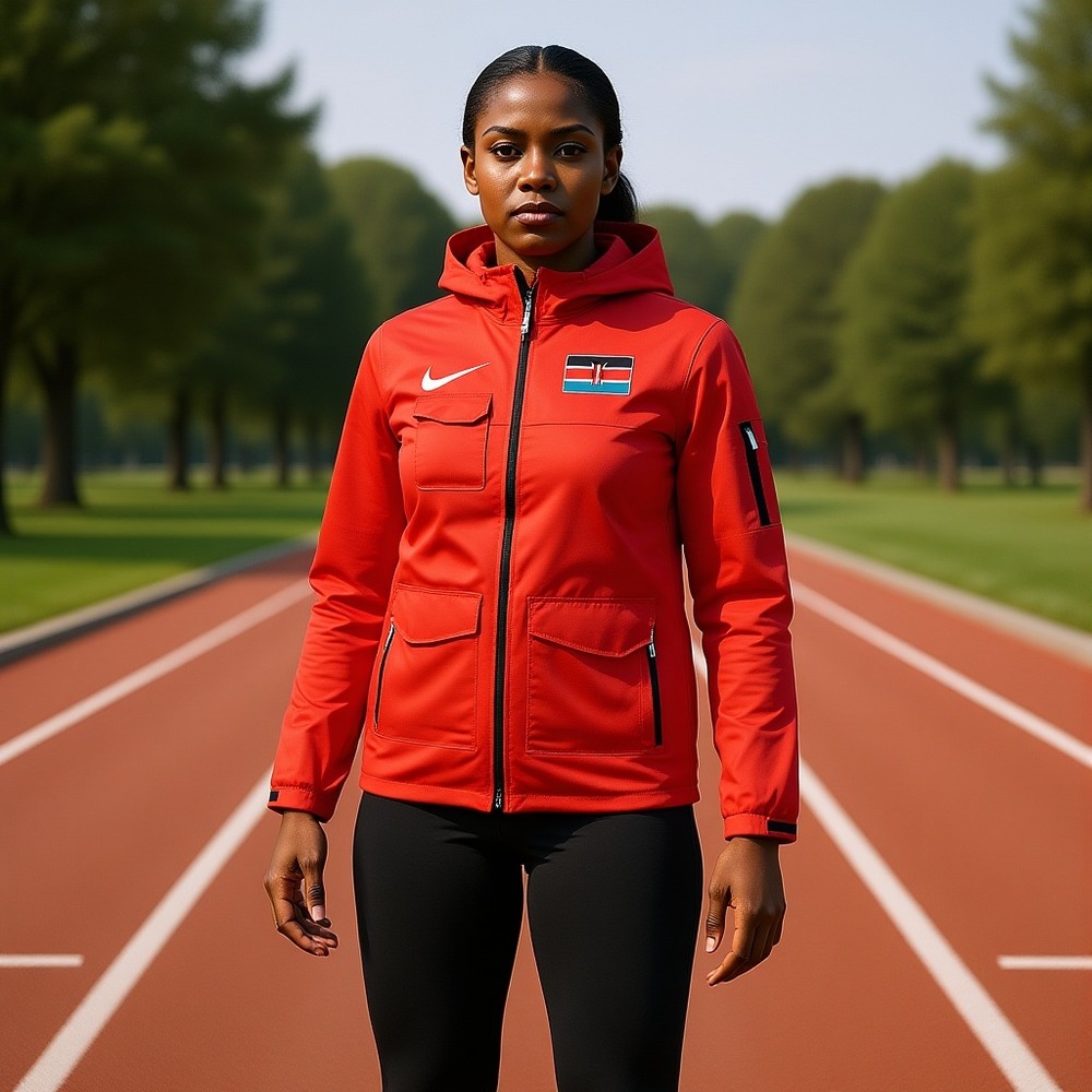 Nike Womenʼs Pro Elite Kenya 2022 Team Issued Storm Jacket CI8866602 Size Small